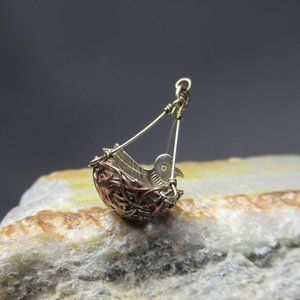 BIRD'S NEST Charm, Artisan Mixed Metal